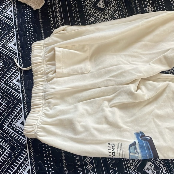 coney island picnic cream sweatpants | made with organic cotton lightly worn - Picture 2 of 5